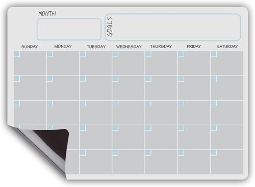 Magnetisch Kalender für Küche Kühlschrank, 29.7 X 42cm Monat Planer Trocken Abwischbar Kalender Einkaufsliste Magnetischer Whiteboard, Kühlschrank, Nachrichtenbrett für Küche, mit 8 Boardmarker Magnetisch Kalender für Küche Kühlschrank, 29.7 X 42cm Monat Planer Trocken Abwischbar Kalender Einkaufsliste Magnetischer Whiteboard, Kühlschrank, Nachrichtenbrett für Küche, mit 8 Boardmarker von QYMDRION