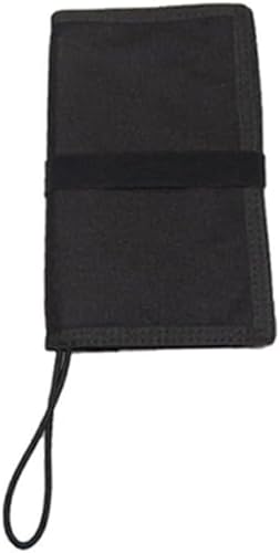 QYMDRION Tauchnotizbuch, wasserdichtes Unterwasser-Notizblock mit Bungee/D-Ring-Befestigung mit Bleistift, Umhängeband,Wasserdichtes Papier Milchbuch, 20 x 12 x 2 cm (Schwarz) von QYMDRION