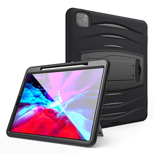 QYiD Tablet-Schutzhülle für iPad Pro 32,8 cm 2020/2018, robust, stoßfest, mit integriertem Ständer und Stiftablage für iPad 32,8 cm, unterstützt Apple Pairing und Aufladen von QYiD