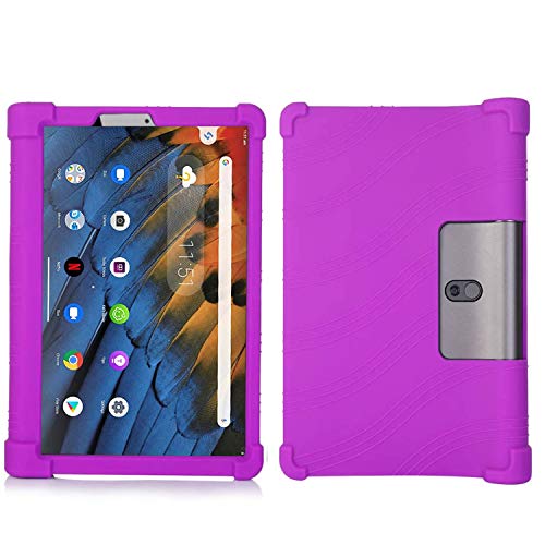 QYiD Hülle für Lenovo Yoga Tab 3 8, Leichte rutschfeste Stoßfeste Silikon Schutzhülle Tasche Case Cover für Lenovo Yoga Tab 3 8 YT3-850F YT3-850M YT3-850L 8 Zoll Tablet, Lila von QYiiD