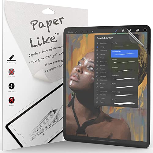 QYiiD [2 Stück Papier Schutzfolie für iPad Pro 9,7 Zoll (2018/2017, 6/5Generation) & iPad Air 2/1, Matt Papierfolie Schutzfolie Displayschutz Blendfreiem zum Zeichnen, Schreiben und Notizen Machen von QYiiD