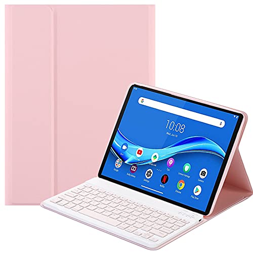 QYiiD Tastatur-Hülle für Lenovo Tab P11 Pro (TB-J706F), schlanke Schale, leichte Hülle mit magnetisch abnehmbarer kabelloser Tastatur für Lenovo Tab P11 Pro 11,5 Zoll, Pink von QYiiD