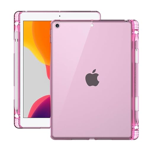 QYiiD Transparente Schutzhülle für iPad Mini 5 7,9 Zoll 2019/iPad Mini 1/2/3/4 mit Stifthalter, [Stoßdämpfung] [Kristallklare Abdeckung] Transparente flexible TPU-Gel-Silikon-Rückabdeckung Schutz, von QYiiD