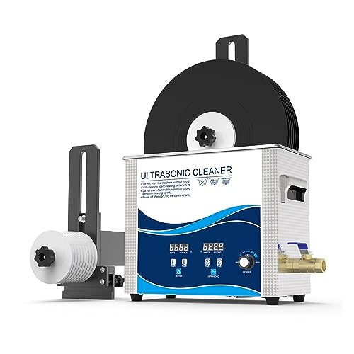 Ultraschallreiniger, Ultraschall-Reinigungsbad, 6,5 L, 180 W, Leistung Einstellbar, Mit Alu-Halterungsmotor, 6–7 U/min, Schallplatten, CDs Ultraschallreiniger, Ultraschall-Reinigungsbad, 6,5 L, 180 W, Leistung Einstellbar, Mit Alu-Halterungsmotor, 6–7 U/min, Schallplatten, CDs von QZCX