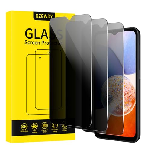 QZGWDY für Samsung Galaxy A14 für Sichtschutz Displayschutz 3 Stück, 9H Härte Anti-Spy Folie Blickschutz Glasschutz Schutzfolie Sichtschutzfolie Blasenfrei, Ultrabeständig QZGWDY für Samsung Galaxy A14 für Sichtschutz Displayschutz 3 Stück, 9H Härte Anti-Spy Folie Blickschutz Glasschutz Schutzfolie Sichtschutzfolie Blasenfrei, Ultrabeständig von QZGWDY