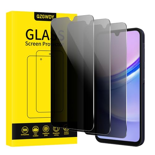 QZGWDY für Samsung Galaxy A15 / A25 für Sichtschutz Displayschutz 3 Stück, 9H Härte Anti-Spy Folie Blickschutz Glasschutz Schutzfolie Sichtschutzfolie Blasenfrei, Ultrabeständig QZGWDY für Samsung Galaxy A15 / A25 für Sichtschutz Displayschutz 3 Stück, 9H Härte Anti-Spy Folie Blickschutz Glasschutz Schutzfolie Sichtschutzfolie Blasenfrei, Ultrabeständig von QZGWDY