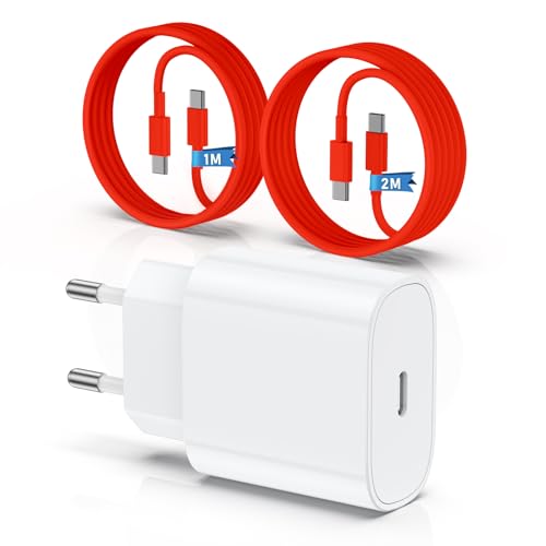 QZIIW Ladegerät für iPhone 15/16, 20W Schnellladegerät mit 1M+2M Kabel für iPhone 15 16/ Pro Max/Plus/iPad Pro/Air/Mini, Original USB C iPhone Ladegerät mit Typ-C Kabel Ladekabel QZIIW Ladegerät für iPhone 15/16, 20W Schnellladegerät mit 1M+2M Kabel für iPhone 15 16/ Pro Max/Plus/iPad Pro/Air/Mini, Original USB C iPhone Ladegerät mit Typ-C Kabel Ladekabel von QZIIW