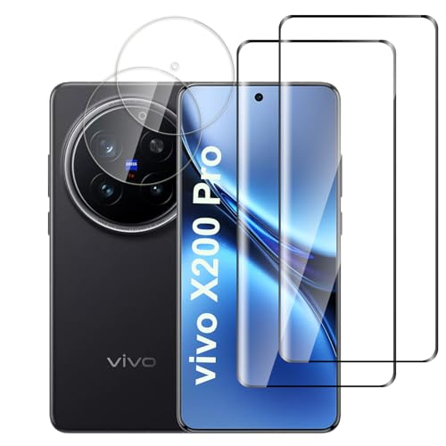 QZJinch 2+2 Stück,Panzer Schutz Glas für vivo X200 Pro,3D-Vollabdeckung,HD Schutzglas,9H-Härte,Anti-Öl,Anti-Fingerabdruck,Bläschenfrei,High Sensitivity,Fingerabdruck-ID Unterstützen QZJinch 2+2 Stück,Panzer Schutz Glas für vivo X200 Pro,3D-Vollabdeckung,HD Schutzglas,9H-Härte,Anti-Öl,Anti-Fingerabdruck,Bläschenfrei,High Sensitivity,Fingerabdruck-ID Unterstützen von QZJinch