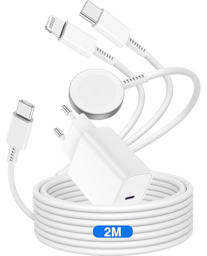 3-in-1 Ladekabel für Apple Watch und iPhone,20W USB C Apple Watch Ladegerät Original mit Kabel 2M,Typ C Schnellladegerät Charger für iWatch Series Ultra 2/Ultra/10/9/8/7/3/iPhone 16/15/14/13/12/11 3-in-1 Ladekabel für Apple Watch und iPhone,20W USB C Apple Watch Ladegerät Original mit Kabel 2M,Typ C Schnellladegerät Charger für iWatch Series Ultra 2/Ultra/10/9/8/7/3/iPhone 16/15/14/13/12/11 von QZVOO