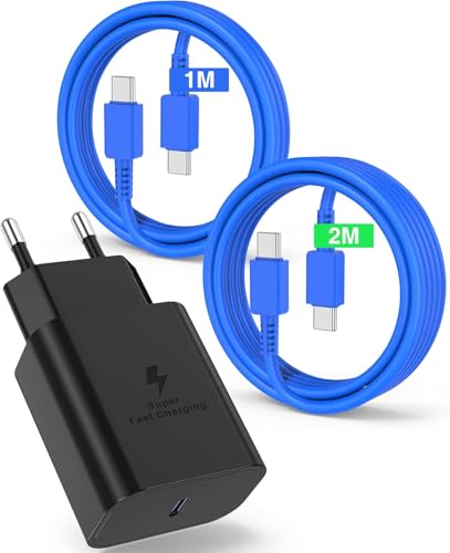 45 W Ladegerät USB C Schnellladung für Samsung Galaxy S25/S24 Ultra-Blue von QZVOO