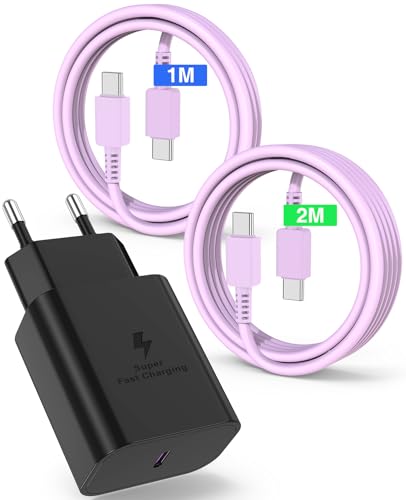 45 W Ladegerät USB C Schnellladung für Samsung Galaxy S25/S24 Ultra-Violett von QZVOO
