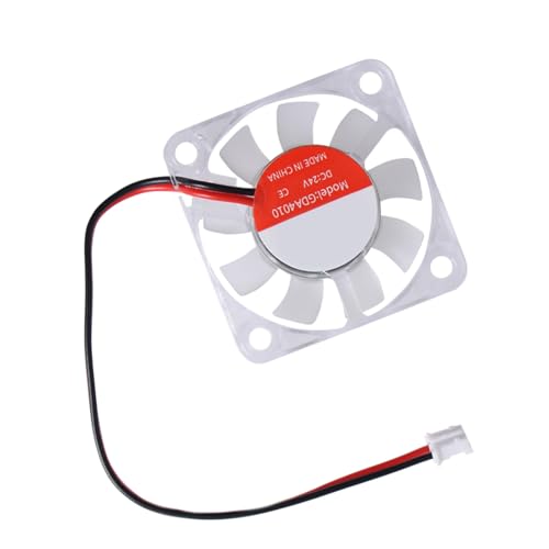 Qaonsciug 24-V LED Lüfter 4010 Für 3D Drucker Mit Leisen Hydrauliklagern Und PH2.0 2P Stecker 8000 U/min Effiziente Kühlung von Qaonsciug