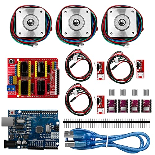 Qaonsciug Entwicklungsplatine + Erweiterungsplatine RAMPS1.4 Mechanischer Endschalter Nema17 Schrittmotor DRV8825 Motortreiber von Qaonsciug
