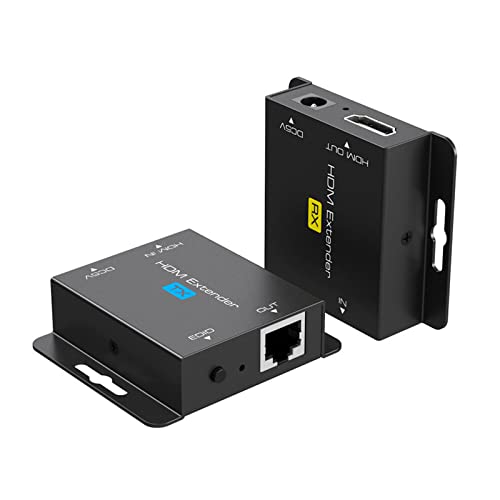Qaonsciug Kompatibler Extender Cat5/6 Ethernet Extender 1080P – Bis Zu 60 Meter Ohne Verzögerung Für PC – HDTV von Qaonsciug