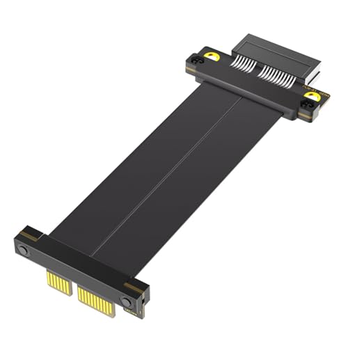 Qaonsciug PCIE4.0 1X Verlängerungskabel 180 Grad Bis 90 Grad Grafikkarte Extender Desktop Computer Motherboard Adapter Qaonsciug PCIE4.0 1X Verlängerungskabel 180 Grad Bis 90 Grad Grafikkarte Extender Desktop Computer Motherboard Adapter von Qaonsciug
