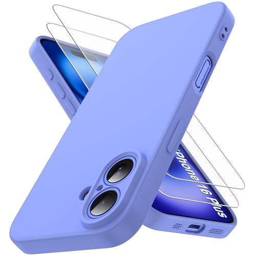Qasyfanc Kameraschutzhülle Kompatibel mit iPhone 16 Plus Hülle mit 2 Stück Schutzfolie, TPU Handyhülle iPhone 16 Plus Case Weiche Silikon Anti-Gelb Anti-Kratzer Schutzhülle - Blau Qasyfanc Kameraschutzhülle Kompatibel mit iPhone 16 Plus Hülle mit 2 Stück Schutzfolie, TPU Handyhülle iPhone 16 Plus Case Weiche Silikon Anti-Gelb Anti-Kratzer Schutzhülle - Blau von Qasyfanc