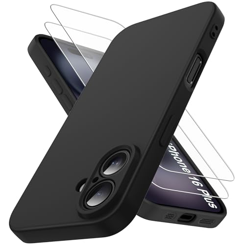 Qasyfanc Kameraschutzhülle Kompatibel mit iPhone 16 Plus Hülle mit 2 Stück Schutzfolie, TPU Handyhülle iPhone 16 Plus Case Weiche Silikon Anti-Gelb Anti-Kratzer Schutzhülle - schwarz Qasyfanc Kameraschutzhülle Kompatibel mit iPhone 16 Plus Hülle mit 2 Stück Schutzfolie, TPU Handyhülle iPhone 16 Plus Case Weiche Silikon Anti-Gelb Anti-Kratzer Schutzhülle - schwarz von Qasyfanc