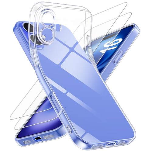Qasyfanc Kameraschutzhülle Kompatibel mit iPhone 16 Hülle mit 2 Stück Schutzfolie, Dünne Transparent Handyhülle iPhone 16 Case Weiche Silikon Anti-Gelb Schutzhülle, Durchsichtig Qasyfanc Kameraschutzhülle Kompatibel mit iPhone 16 Hülle mit 2 Stück Schutzfolie, Dünne Transparent Handyhülle iPhone 16 Case Weiche Silikon Anti-Gelb Schutzhülle, Durchsichtig von Qasyfanc