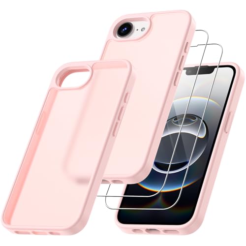 Qasyfanc Matt Handyhülle Kompatibel mit iPhone 16e, Hülle mit Kameraschutz und 2 Stück Schutzfolie, Hard PC Nie Vergilbung Case Militärschutz Kratzfest rutschfest Schutzhülle, Rosa Qasyfanc Matt Handyhülle Kompatibel mit iPhone 16e, Hülle mit Kameraschutz und 2 Stück Schutzfolie, Hard PC Nie Vergilbung Case Militärschutz Kratzfest rutschfest Schutzhülle, Rosa von Qasyfanc