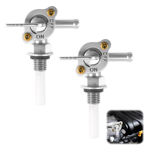 2 Stück Benzinhahn Schalter, M10 X 1,25 Benzin Gas Kraftstoffhahn, Universal Metall Notstromaggregat Benzinhahn Stromerzeuger Schalter, Petcock Öltankhahn Pumpe Ventil für Motorräder Offroad Karts 2 Stück Benzinhahn Schalter, M10 X 1,25 Benzin Gas Kraftstoffhahn, Universal Metall Notstromaggregat Benzinhahn Stromerzeuger Schalter, Petcock Öltankhahn Pumpe Ventil für Motorräder Offroad Karts von Qaum