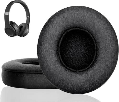Ersatz Ohrpolster für Beats Solo 3 & Solo 2, Weich Komfortabel Wireless Kopfhörer Professional Ohrpolster Ersatzpolster, On-Ear Kopfhörer Ear Pads mit Proteinleder Memory Schaum, 1 Paar Ersatz Ohrpolster für Beats Solo 3 & Solo 2, Weich Komfortabel Wireless Kopfhörer Professional Ohrpolster Ersatzpolster, On-Ear Kopfhörer Ear Pads mit Proteinleder Memory Schaum, 1 Paar von Qaum