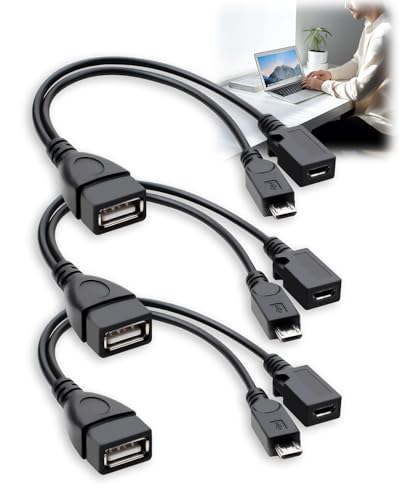 Qaum OTG-Kabel für Amazon Fire Stick, 3 Packungen, 2-in-1-USB-Port, OTG-Stromkabel, High-Speed, kompatibel mit Firestick 4k für Playstation Classic und mehr Qaum OTG-Kabel für Amazon Fire Stick, 3 Packungen, 2-in-1-USB-Port, OTG-Stromkabel, High-Speed, kompatibel mit Firestick 4k für Playstation Classic und mehr von Qaum