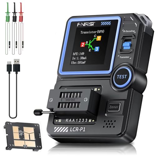 LCR-P1 Transistor-Tester, Multifunktions-Infrarot-Tester, NPN PNP MOSFET, Farbdisplay 1,44 Zoll USB Typ-C, Diode Transistor Kondensator LCR Widerstand ESR Meter, Transistor LCR-P1 Transistor-Tester, Multifunktions-Infrarot-Tester, NPN PNP MOSFET, Farbdisplay 1,44 Zoll USB Typ-C, Diode Transistor Kondensator LCR Widerstand ESR Meter, Transistor von Qawner