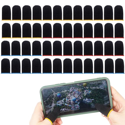 24 Paar Stück Fingerhülse für Handy Gaming,Atmungsaktive Finger Sleeve Gaming Anti-Schweiß PUBG Finger Sleeves Touchscreen Hüllen Kompatibel mit Handy Tablet Geräten 24 Paar Stück Fingerhülse für Handy Gaming,Atmungsaktive Finger Sleeve Gaming Anti-Schweiß PUBG Finger Sleeves Touchscreen Hüllen Kompatibel mit Handy Tablet Geräten von Qaziuy