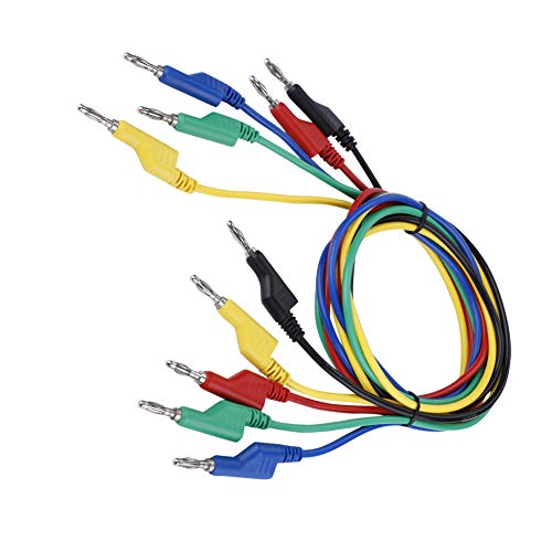 5PCS P1036 Bananen -Kabel -Kabel Testleitungen, 1m 4 Mm, Isolierte Kunststoffabdeckungen, Multimeter Zubehör für Elektrische/Laboruntersuchungen 5PCS P1036 Bananen -Kabel -Kabel Testleitungen, 1m 4 Mm, Isolierte Kunststoffabdeckungen, Multimeter Zubehör für Elektrische/Laboruntersuchungen von Qcwwy