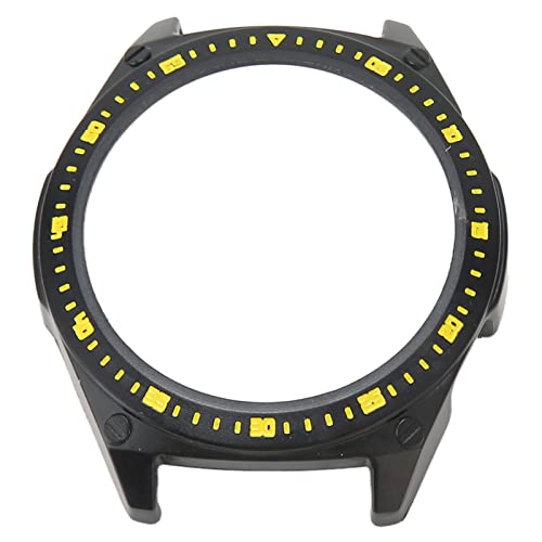 GT 3 Smart Watch Case, Vollen Schutz, Kratzer Ersatzbezüge Verhindern, Geeignet für Frauen, Männer, Kinder, Geburtstage, Jubiläen, Valentinstag, Weihnachten mit (Schwarz Gelb) von Qcwwy