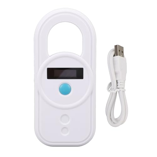 PET Microchip -Scanner, Tragbarer PET -Chip -Scanner USB -Schnittstelle Hochsensitivität Tragbare Wiederaufladbare 128 Informationspeicher PET -Chip -ID -Tag -Scanner (B) von Qcwwy
