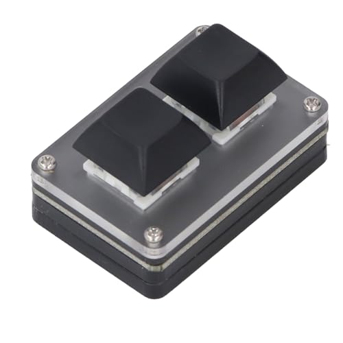 Qcwwy 2 Programmierbare Taste Mini -Tastatur mit RGB -Hintergrundbeleuchtung für Effiziente Kopierpaste Verwenden Sie Acrylmaterial von Qcwwy