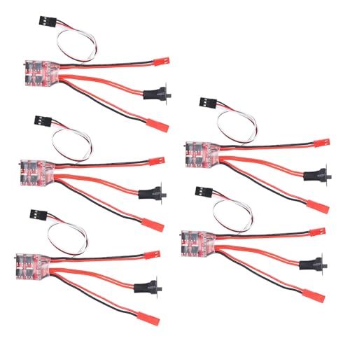 RC 30A Gebürstet ESC mit Verbesserter Leistung und Einfacher Verbindung, 5pcs Way JST -Schnittstellengeschwindigkeitscontroller für 1/18 RC -Autos und Boote RC 30A Gebürstet ESC mit Verbesserter Leistung und Einfacher Verbindung, 5pcs Way JST -Schnittstellengeschwindigkeitscontroller für 1/18 RC -Autos und Boote von Qcwwy