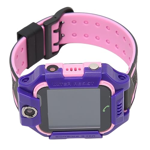 Smartwatch, 1,44-Zoll-HD-Farb-Touchscreen, Echtzeit-LBS-Standort-Smartwatch mit Kamera-SOS-Alarm Geburtstagsgeschenk (Lila) von Qcwwy