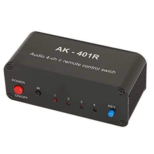TV, Video & Home Audio, 4 In 4 Out Cinch-Stereo-Umschalter mit IR-Fernbedienung für DVD-Spielekonsolen 4-Wege-Cinch-Umschalter Multifunktional für DVD-Spielekonsolen TV, Video & Home Audio, 4 In 4 Out Cinch-Stereo-Umschalter mit IR-Fernbedienung für DVD-Spielekonsolen 4-Wege-Cinch-Umschalter Multifunktional für DVD-Spielekonsolen von Qcwwy