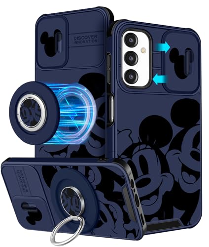 Qerrassa Schutzhülle für Samsung A15 – kompatibel mit Magsafe-Ringhalter und Kamera-Abdeckung, niedliches Cartoon-Design für Samsung Galaxy A15, Handyhülle für Frauen, Kawaii, lustig, stoßfest, für von Qerrassa