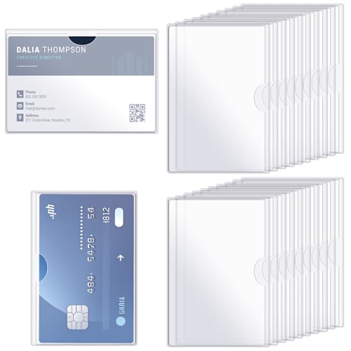 20 Stück Schutzhüllen für Karten 9,4 x 6cm Wasserdicht und Transparent Schutzhüllen Durable Kreditkartenhülle für Kreditkarten Ausweis Andere Scheckkarten 20 Stück Schutzhüllen für Karten 9,4 x 6cm Wasserdicht und Transparent Schutzhüllen Durable Kreditkartenhülle für Kreditkarten Ausweis Andere Scheckkarten von QfwdfcTrenz