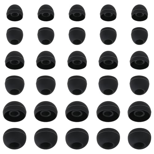 15 Paar Ersatz Silikon Ohrstöpsel Weiche Ohrpolsterl Aufsatz In-Ear Kopfhörer Aufsätze Schwarze Ohrpolster Langlebig und Komfortabel Ohrstöpsel Fersatz für Die Meisten Ohrhörer (S/M/L) 15 Paar Ersatz Silikon Ohrstöpsel Weiche Ohrpolsterl Aufsatz In-Ear Kopfhörer Aufsätze Schwarze Ohrpolster Langlebig und Komfortabel Ohrstöpsel Fersatz für Die Meisten Ohrhörer (S/M/L) von QfwdfcTrenz