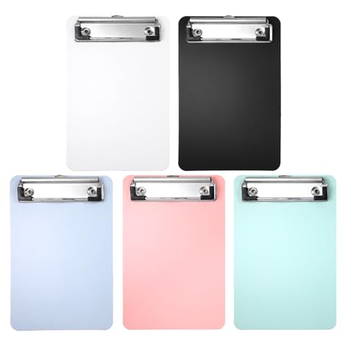 5Pcs Mini Clipboards Plastic Colorful ClipBoards with Low Profile Clip 4.7x7.3 Inch A6 Memo Size Portable Pocket Clip Boards for Offices Restaurants Warehouse Outdoor Work 5Pcs Mini Clipboards Plastic Colorful ClipBoards with Low Profile Clip 4.7x7.3 Inch A6 Memo Size Portable Pocket Clip Boards for Offices Restaurants Warehouse Outdoor Work von QfwdfcTrenz