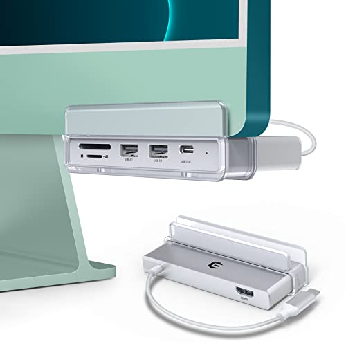 USB C Hub mit 4K HDMI Display, 6-in-1 USB C Adapter mit USB 3.1, USB C 3.1, SD/TF, für MacBook Pro, MacBook Air, Dell XPS, Lenovo Thinkpad, HP Laptops und andere von Qhou