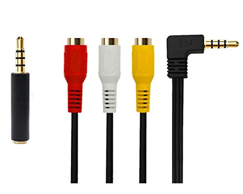 QiCheng&LYS Audio Out Kabel Adapter 3,5 mm aux für TV Box / MP3 / PC/Kamera mit geschirmten 0.2cm(3,5 Biege 3RCA weiblich) von QiCheng&LYS