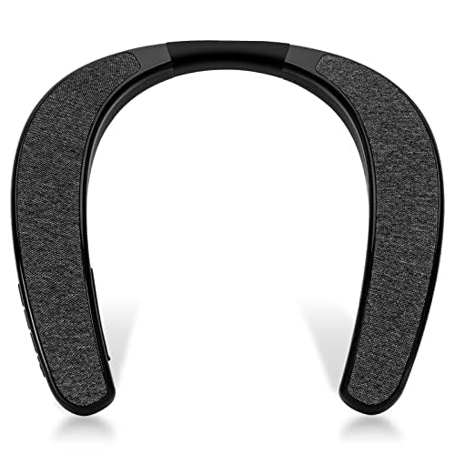 QiCheng & LYS Halsband Bluetooth Lautsprecher,Companion Lautsprecher Schwarz,Tragbarer drahtloser Lautsprecher,Hervorragende Audioqualität (905) von QiCheng&LYS