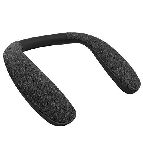 QiCheng & LYS Halsband Bluetooth Lautsprecher,Companion Lautsprecher Schwarz,Tragbarer drahtloser Lautsprecher,Hervorragende Audioqualität (908) von QiCheng&LYS