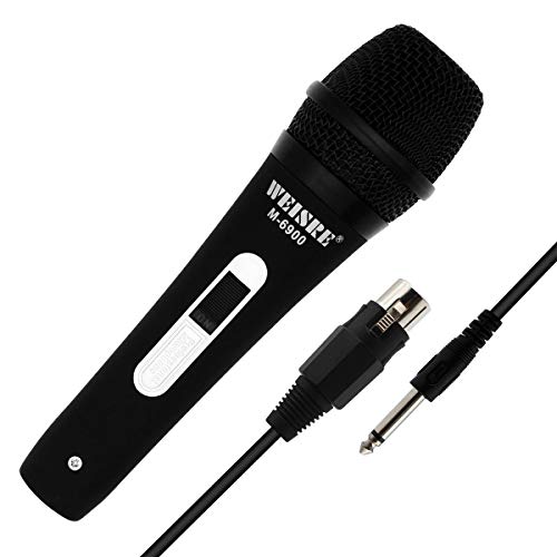 QiCheng&LYS Professionelles dynamisches Vocal-Mikrofon,gesangsmikrofon unidirektional Handheld Mikrofon 3,5m XLR Anschluss (M-6900) von QiCheng&LYS