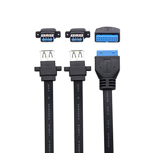 USB 3.0 Motherboard Super High Speed 5 Gbps 19 Pin Buchse Adapter auf 2 USB 3.0 Buchse USB 3.0 Motherboard Super High Speed 5 Gbps 19 Pin Buchse Adapter auf 2 USB 3.0 Buchse von QiCheng&LYS