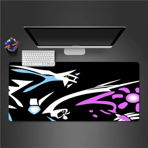 QiHon Gaming Mauspad XXL Blau Lila Schwarz Großes Mauspad Schreibtischauflage mit Vernähte Kanten Einer speziellen Oberfläche verbessert Geschwindigkeit und Präzision 600x300x2cm von QiHon