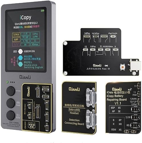 Qianli 3-in-1 iCopy Plus 2.2 für iPhone 7/8/8P/X/XR/XS/XSMAX/11 Pro Max/12/13/14 Face ID/LCD/Vibrator Transfer EEPROM Programmer & Akku/Beleuchtungsplatine .. von QianLi