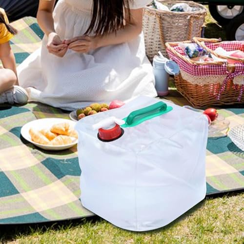 Qianly 6xFaltbarer Wassereimer, Wasservorratskrug mit Schraubdeckel, Wasserfass, Wiederverwendbarer Wasserträger, Wasserbehälter für Fitnessstudio, Grillen, von Qianly