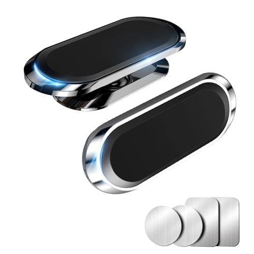 Qianyou 2 Stück Handyhalterung Auto Magnet, 360° Verstellbare Magnetische Autotelefonständer für KFZ, Universal Magnetische Autotelefonhalterung für Smartphones,Schwarz + Silber Qianyou 2 Stück Handyhalterung Auto Magnet, 360° Verstellbare Magnetische Autotelefonständer für KFZ, Universal Magnetische Autotelefonhalterung für Smartphones,Schwarz + Silber von Qianyou