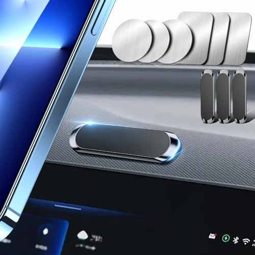 Qianyou 3 Stück Handyhalterung Auto Magnet, 360° Verstellbare Magnetische Autotelefonständer für KFZ, Universal Magnetische Autotelefonhalterung für iPhone 13, 12, XR, 7, für Samsung (Schwarz*3) von Qianyou